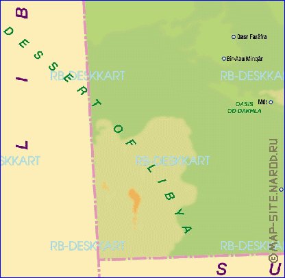 mapa de Egipto em alemao