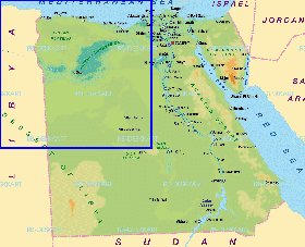 mapa de Egipto em alemao