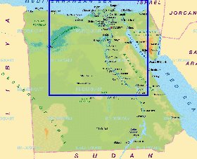 mapa de Egipto em alemao