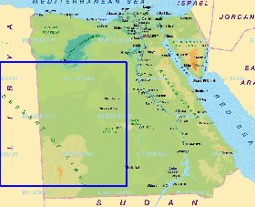 mapa de Egipto em alemao