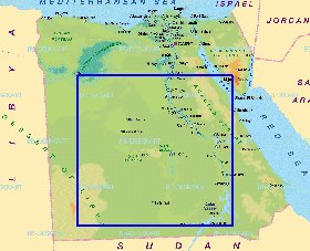 mapa de Egipto em alemao