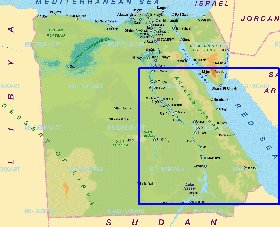 mapa de Egipto em alemao