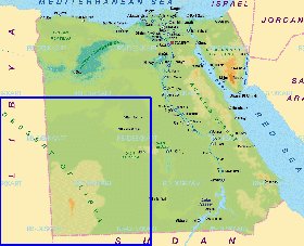 mapa de Egipto em alemao