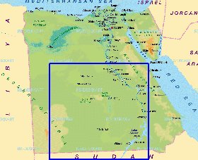 mapa de Egipto em alemao