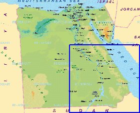 mapa de Egipto em alemao