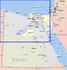 mapa de Egipto