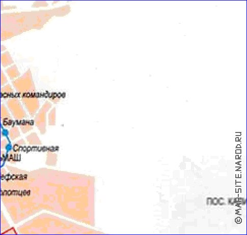 Transporte mapa de Ecaterimburgo