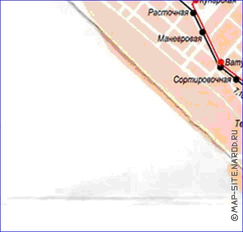 Transporte mapa de Ecaterimburgo