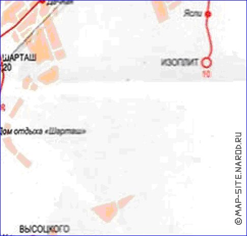 Transporte mapa de Ecaterimburgo