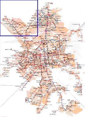 Transporte mapa de Ecaterimburgo