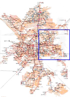 Transporte mapa de Ecaterimburgo