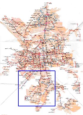 Transport carte de Iekaterinbourg