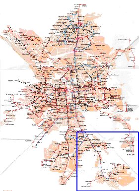 Transport carte de Iekaterinbourg