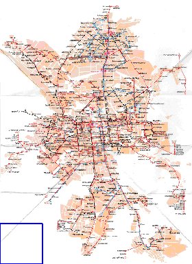 Transporte mapa de Ecaterimburgo