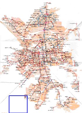 Transporte mapa de Ecaterimburgo