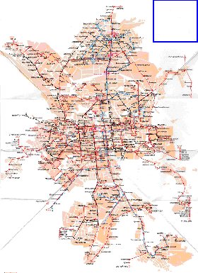 Transporte mapa de Ecaterimburgo