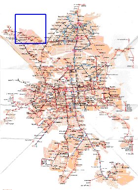 Transporte mapa de Ecaterimburgo