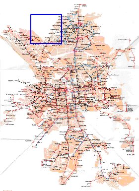 Transporte mapa de Ecaterimburgo