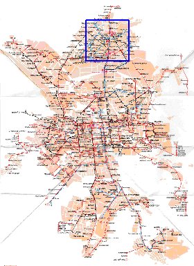 Transporte mapa de Ecaterimburgo