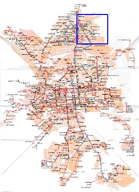 Transporte mapa de Ecaterimburgo