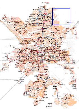 Transporte mapa de Ecaterimburgo