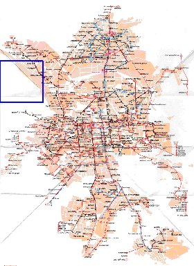 Transporte mapa de Ecaterimburgo