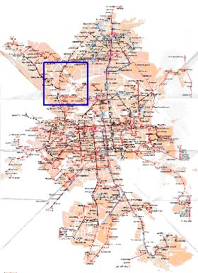 Transporte mapa de Ecaterimburgo