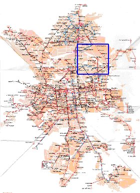 Transporte mapa de Ecaterimburgo