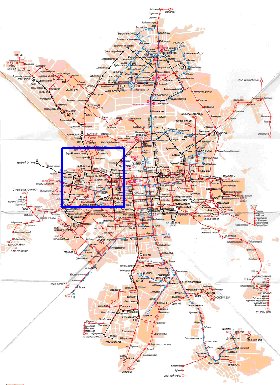 Transporte mapa de Ecaterimburgo