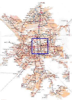 Transporte mapa de Ecaterimburgo