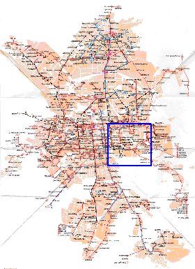 Transporte mapa de Ecaterimburgo