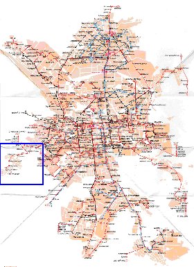 Transporte mapa de Ecaterimburgo