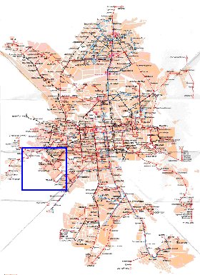 Transporte mapa de Ecaterimburgo