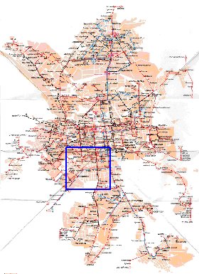 Transporte mapa de Ecaterimburgo