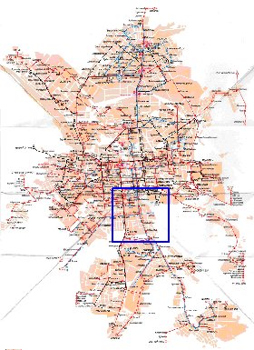 Transporte mapa de Ecaterimburgo