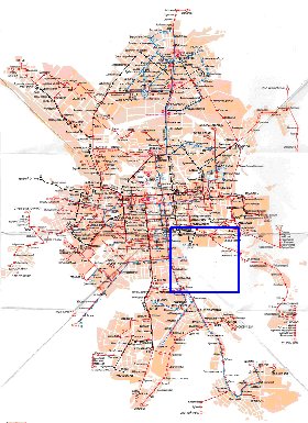 Transporte mapa de Ecaterimburgo