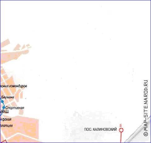 Transporte mapa de Ecaterimburgo