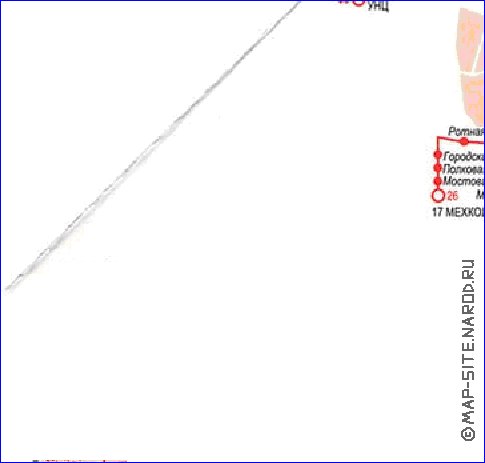 Transporte mapa de Ecaterimburgo