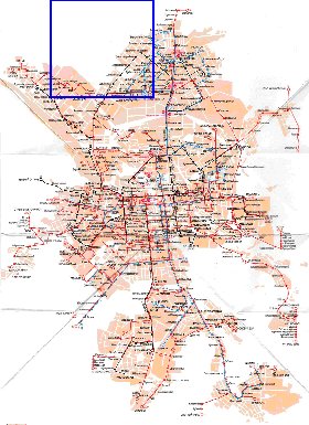 Transporte mapa de Ecaterimburgo