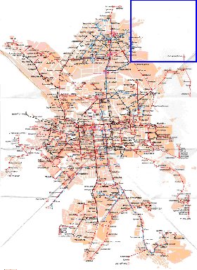 Transporte mapa de Ecaterimburgo