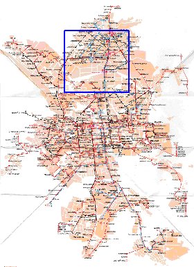 Transporte mapa de Ecaterimburgo