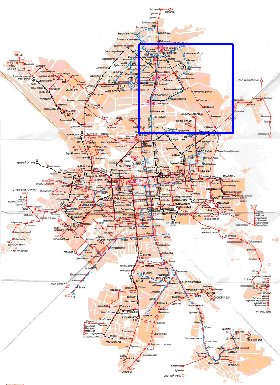 Transporte mapa de Ecaterimburgo