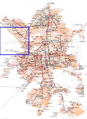 Transporte mapa de Ecaterimburgo