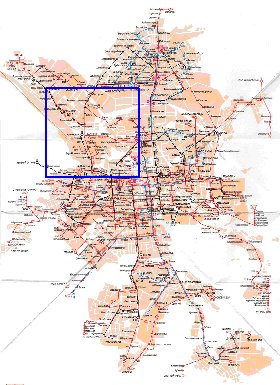 Transporte mapa de Ecaterimburgo