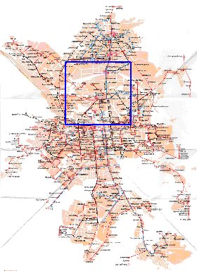 Transporte mapa de Ecaterimburgo