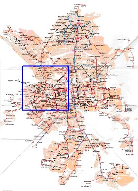 Transporte mapa de Ecaterimburgo