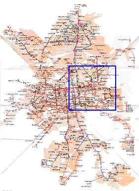 Transporte mapa de Ecaterimburgo