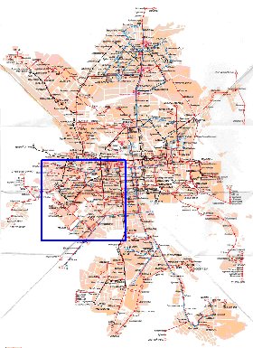 Transporte mapa de Ecaterimburgo