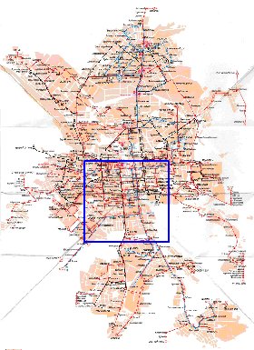 Transporte mapa de Ecaterimburgo