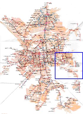 Transporte mapa de Ecaterimburgo